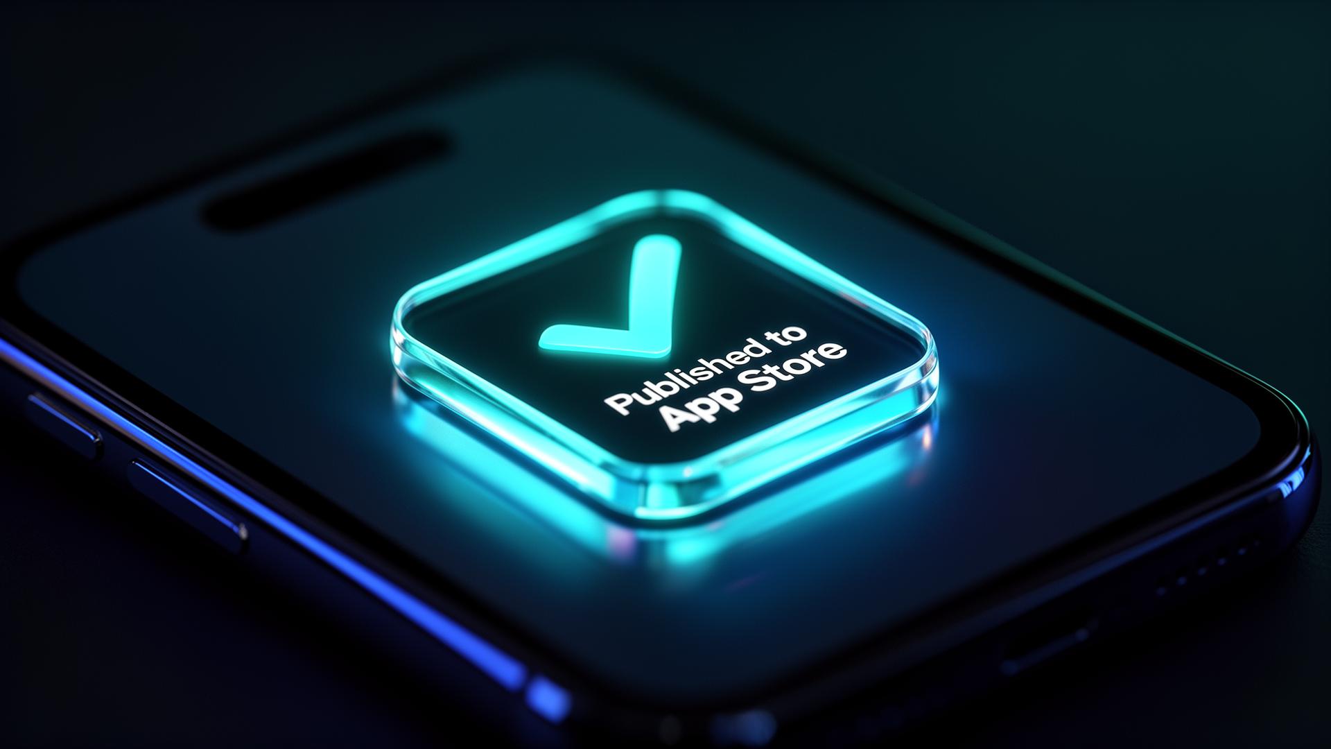 App Store published badge close up